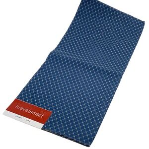 Kravet Smart Fabric Sample Blue Diamond Pattern Remnant Crafts